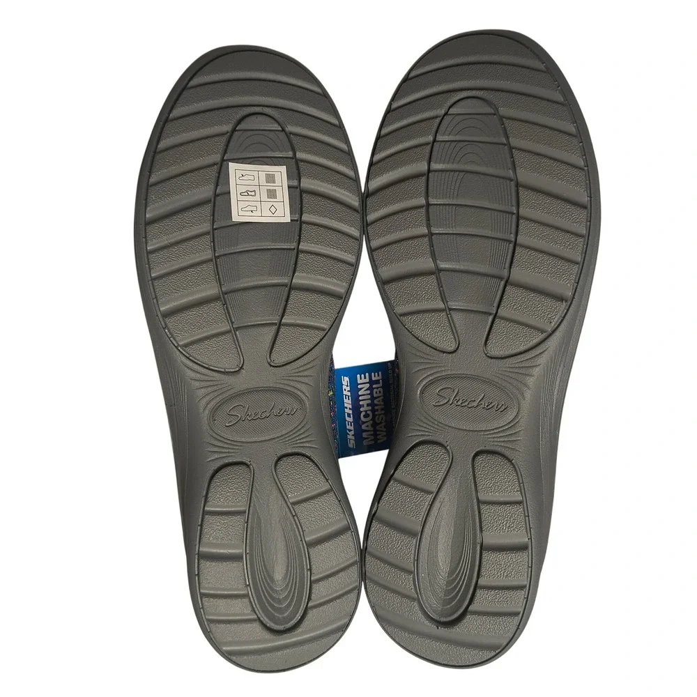 Skechers Relaxed Fit Slip On Sneakers Womens 9.5 Navy Multi Air Cooled Memory